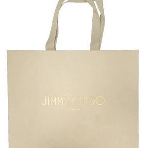 Jimmy Choo beige shopping bag